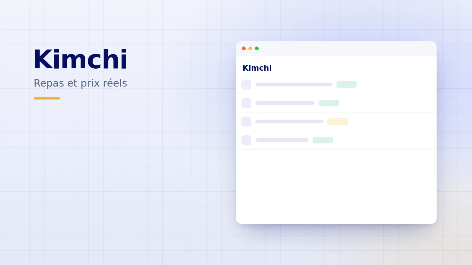 Illustration du projet — Kimchi