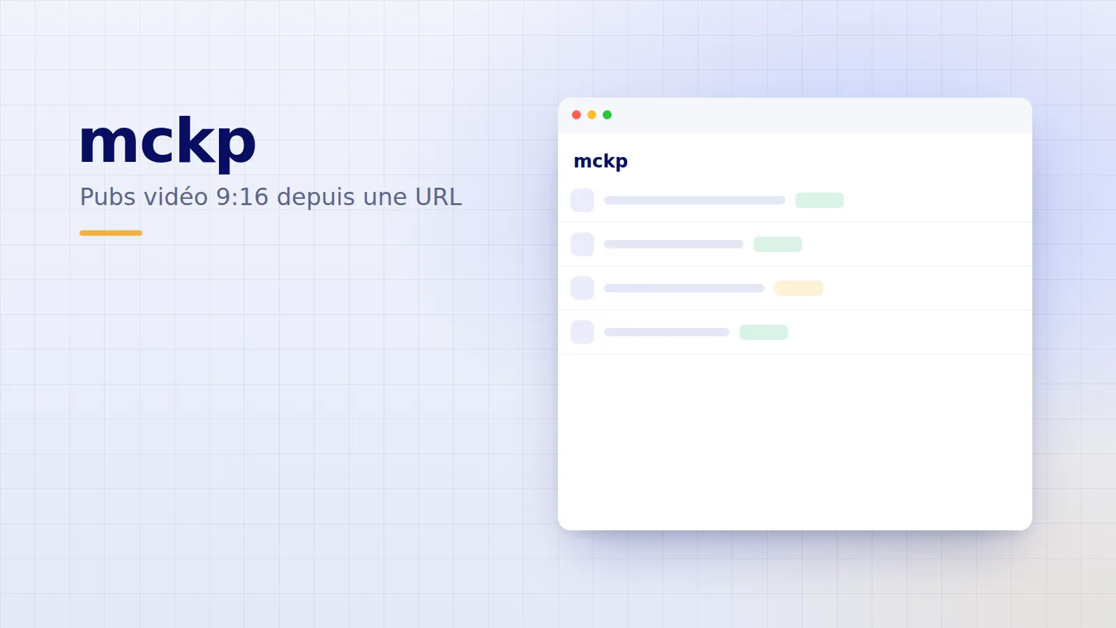 mckp — Éditeur SaaS — une pub vidéo de son produit, sans tournage
